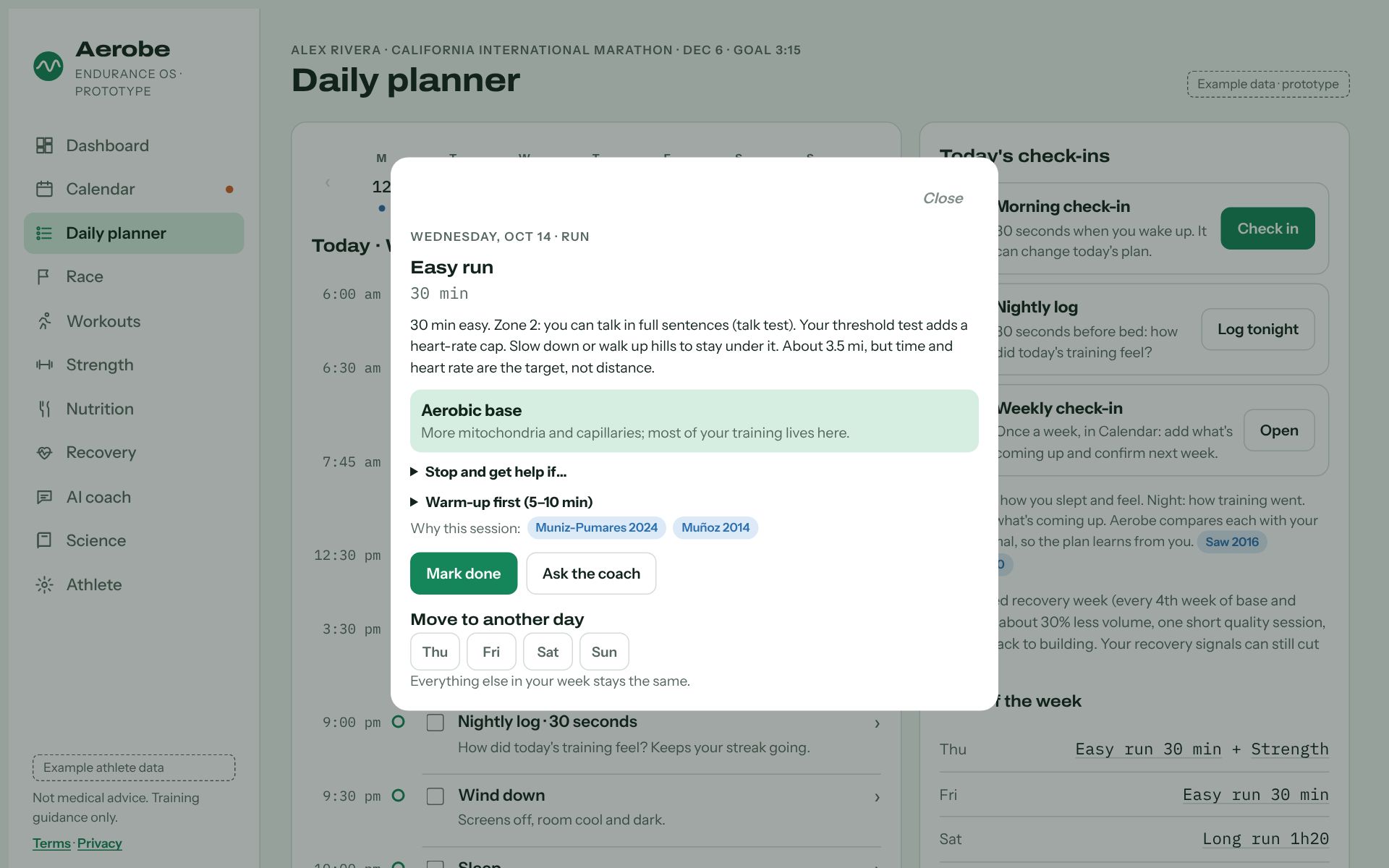 An easy run with instructions, safety notes and research.